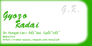 gyozo radai business card